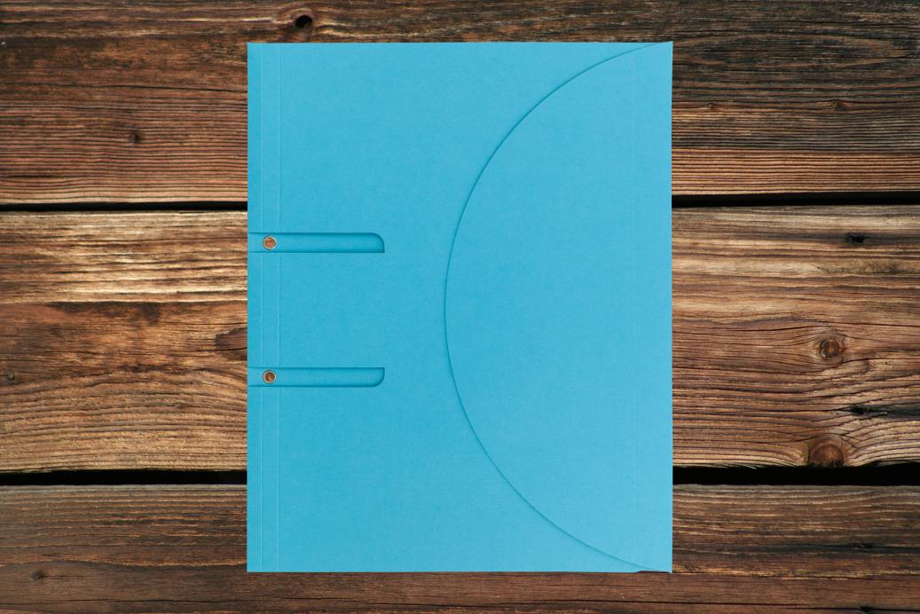 Ordnungsmappen mit Abheftösen 315x250 mm Klettverschluß Intensivblau 320 g/qm